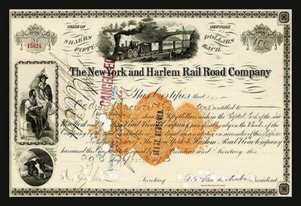 The New York and Harlem Rail Road Company - Art Print