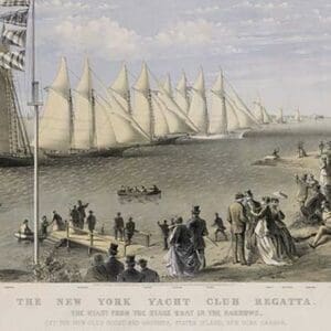 The New York yacht club regatta - Art Print