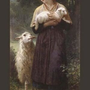 The Newborn Lamb by William Bouguereau - Art Print