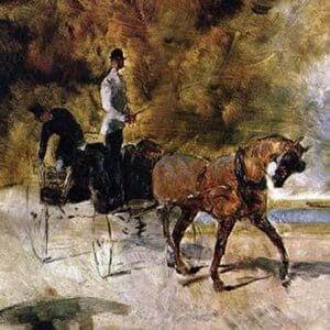 The One-Horse Carriage by Henri de Toulouse-Lautrec - Art Print