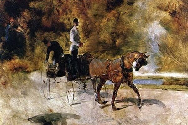 The One-Horse Carriage by Henri de Toulouse-Lautrec - Art Print