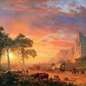 The Oregon Trail by Albert Bierstadt - Art Print