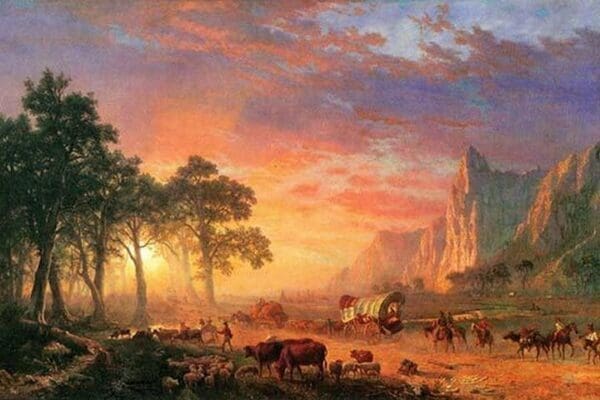 The Oregon Trail by Albert Bierstadt - Art Print