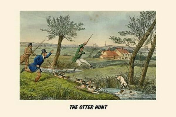 The Otter Hunt by Henry Alken - Art Print