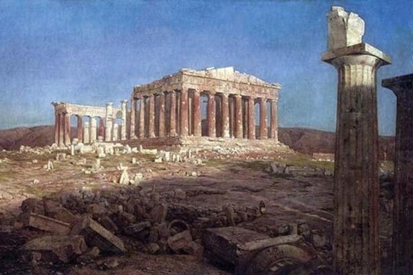 The Parthenon by Frederic Edwin Church - Art Print