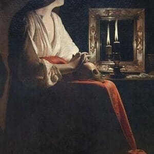 The Penitent Magdalen by Georges de La Tour - Art Print