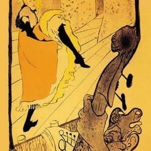 The Performance of Jane Avril by Henri de Toulouse-Lautrec - Art Print