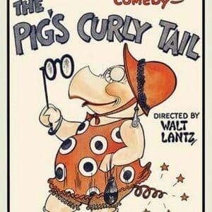 The Pig's Curly Tail by Walter Lantz - Art Print