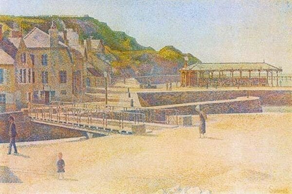 The Port and the Quay at Bessin by Georges Seurat #3 - Art Print