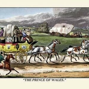 The Prince of Wales Rides on a Horse-Drawn Carriage by Henry Thomas Alken - Art Print