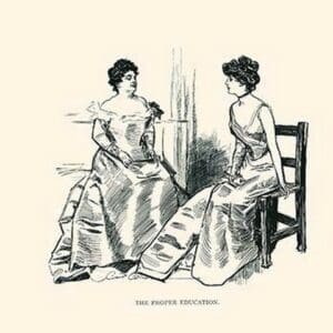 The Proper Education by Charles Dana Gibson - Art Print