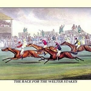 The Race for the Welter Stakes by Henry Thomas Alken - Art Print