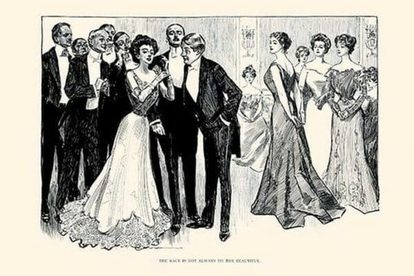 The Race is Not Always to the Beautiful by Charles Dana Gibson - Art Print