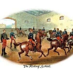 The Riding School by Richard Simkin - Art Print