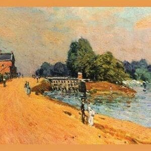 The Road at Hampton Court by Alfred Sisley - Art Print