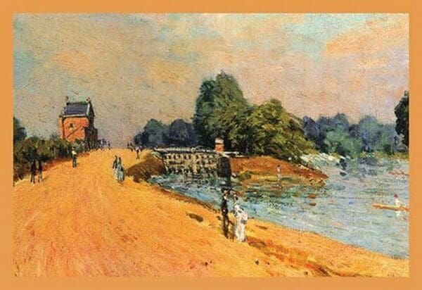 The Road at Hampton Court by Alfred Sisley - Art Print