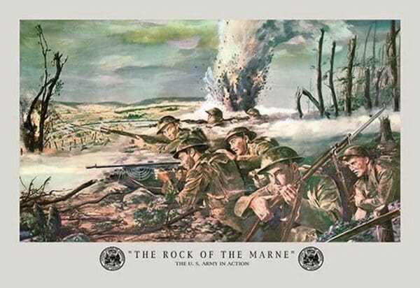 The Rock of the Marne by Mal Thompson - Art Print