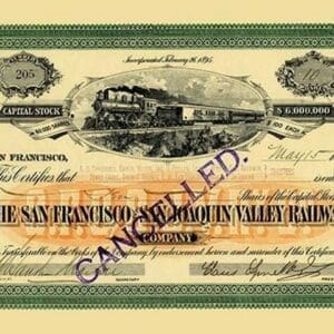 The San Francisco and San Joaquin Valley Railway - Art Print