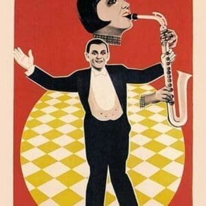 The Sax Jazz Dance - Art Print