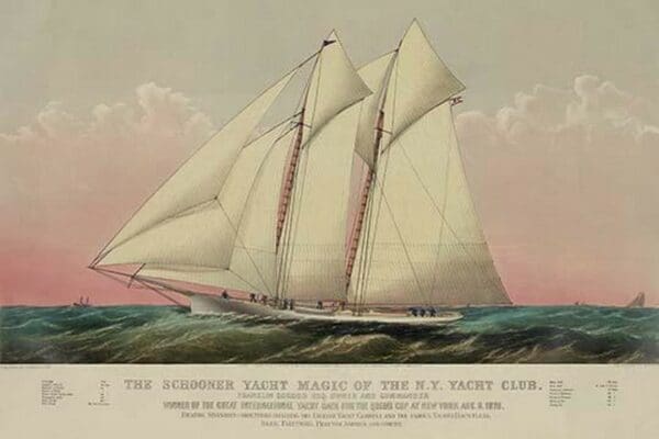 The Schooner yacht magic of the N.Y. Yacht Club - Art Print