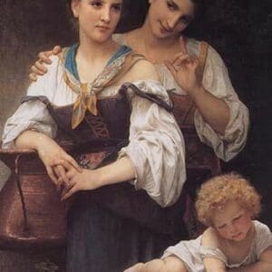 The Secret by William Bouguereau - Art Print