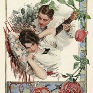 The Serenade by Harrison Fisher - Art Print