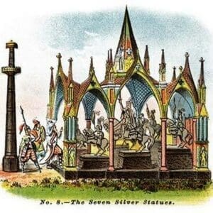 The Seven Silver Statues - Art Print