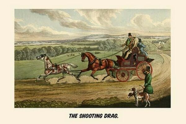 The Shooting Drag by Henry Alken - Art Print