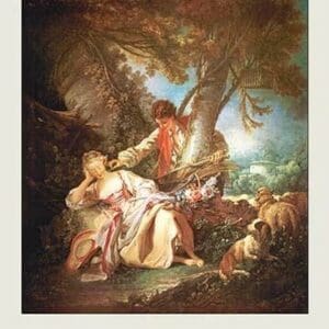 The Sleeping Shepherdess by Francois Boucher - Art Print