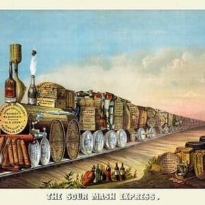 The Sour Mash Express by Shober & Carqueville Litho. Co. - Art Print