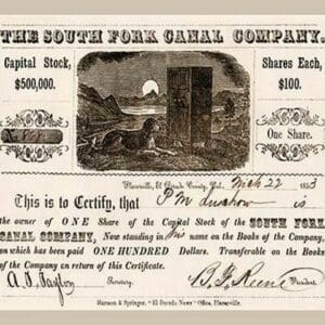 The South Fork Canal Company - Art Print