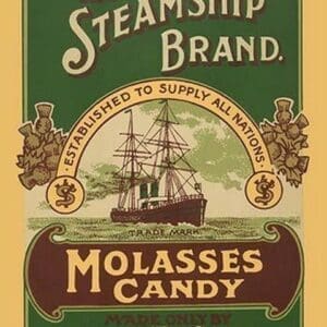 The Steamship Brand Molasses Candy - Art Print