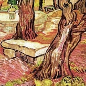 The Stone Bench in the Garden of Saint-Paul Hospital by Vincent van Gogh - Art Print