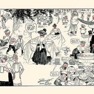 The Sunday School Picnic by Clare Briggs - Art Print