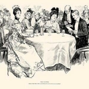 The Supper by Charles Dana Gibson - Art Print