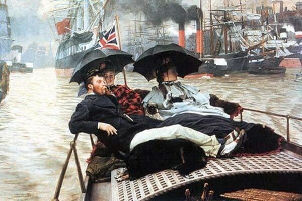 The Thames by James Tissot - Art Print