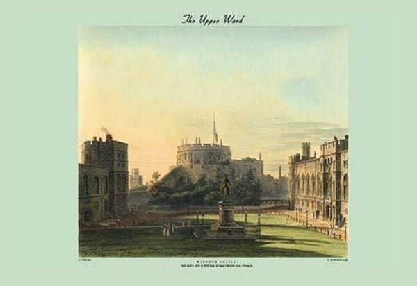 The Upper Ward - Windsor Castle (Exterior) by C. Wild - Art Print