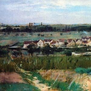 The Village at Maurecourt by Berthe Morisot - Art Print