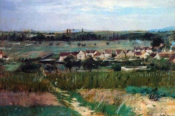 The Village at Maurecourt by Berthe Morisot - Art Print