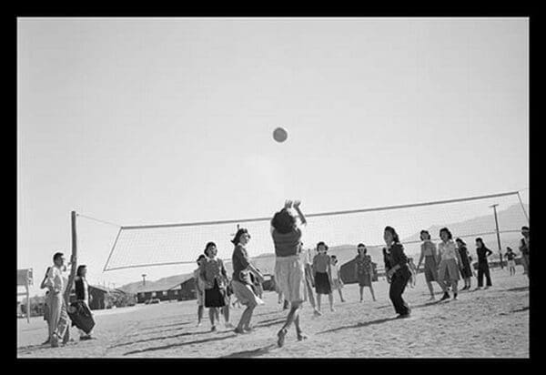 The Volley Ball Game by Ansel Adams - Art Print