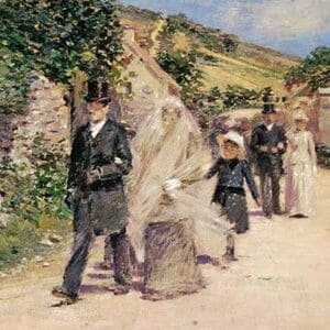 The Wedding March by Theodore Robinson - Art Print