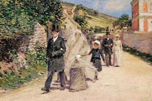 The Wedding March by Theodore Robinson - Art Print