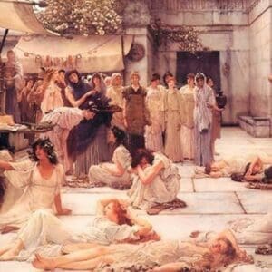 The Women of Amphissa by Sir Lawrence Alma-Tadema - Art Print