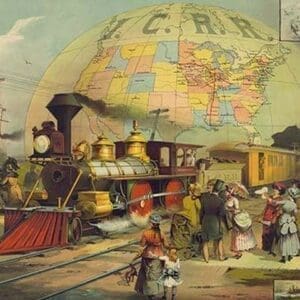 The World's railroad scene - Art Print