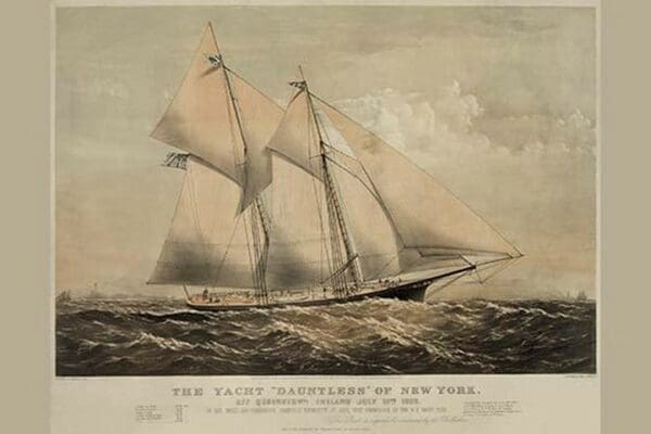 The Yacht 'Dauntless' of New York - Art Print