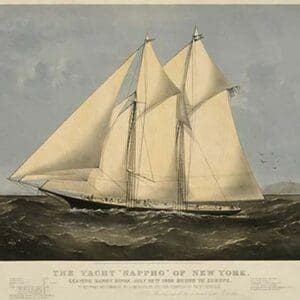 The Yacht 'Sappho' of New York - Art Print