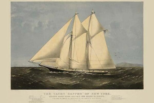 The Yacht 'Sappho' of New York - Art Print