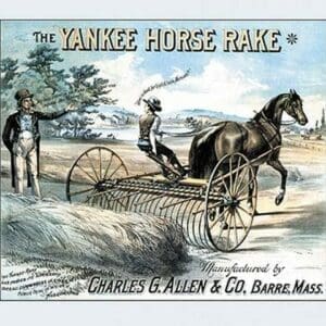 The Yankee Horse Rake - Art Print