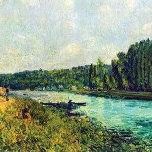 The banks of the Oise by Alfred Sisley - Art Print