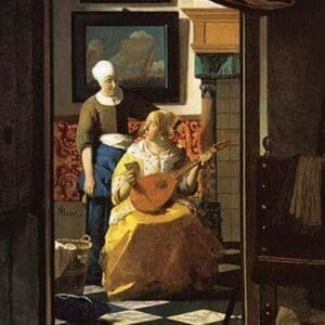 The love letter by Johannes Vermeer - Art Print